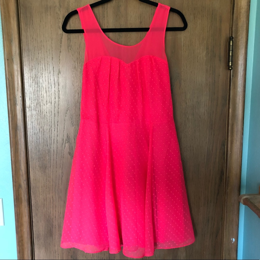 EXPRESS hot pink dress size 10